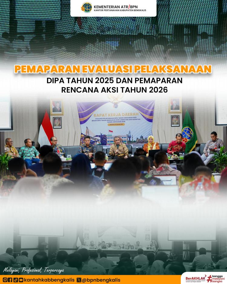 Rakerda Kanwil BPN Riau Bahas Rencana Aksi dan Tantangan Pertanahan Tahun 2026