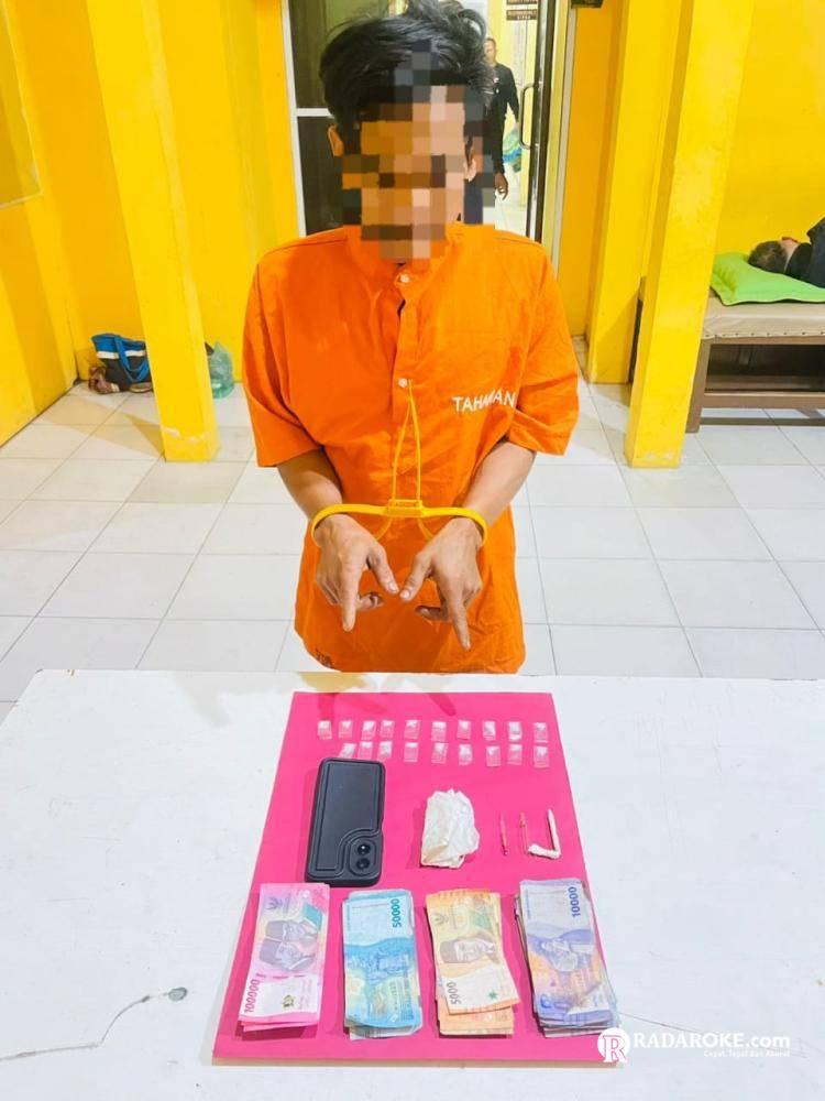 Polsek Tapung Hilir Ungkap Jaringan Narkoba, Amankan Pengedar 3 Gram Shabu, Kapolsek: ‘Tindak Tegas Pelaku Narkoba! 