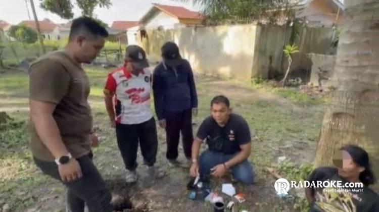 Awal Tahun, Polsek Tapung Berhasil Tangkap Kurir Sabu yang Disimpan Dalam Tanah 