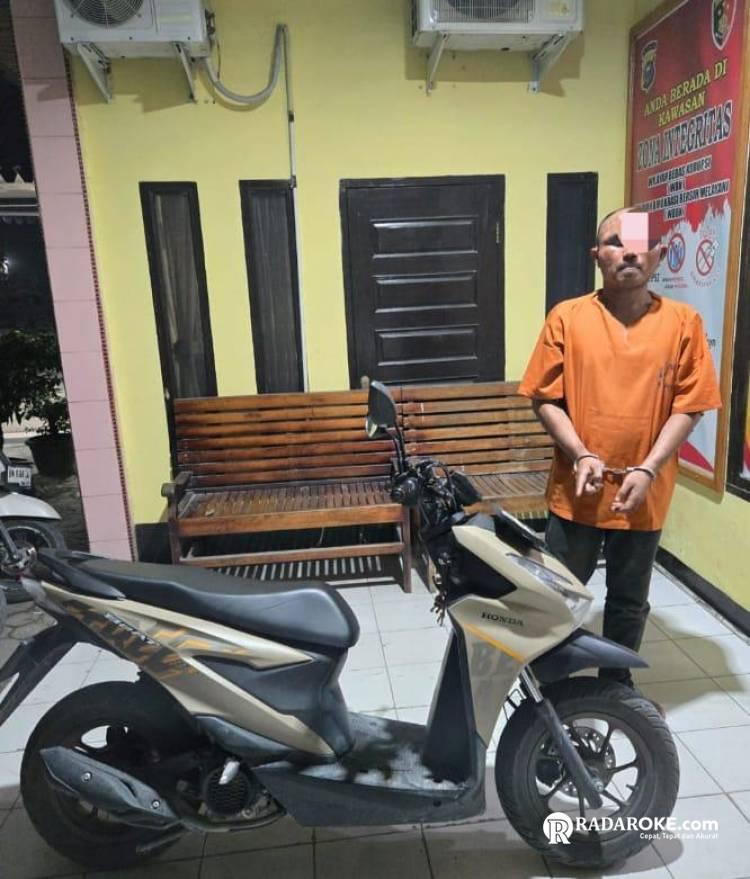 Aksi Maling Motor Siang Bolong Digagalkan Warga Tapung