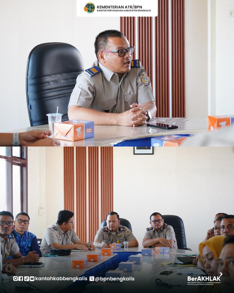 Kantor Pertanahan Kabupaten Bengkalis Gelar Rapat Lanjutan Persiapan Pembaruan Peta ZNT Tahun 2026