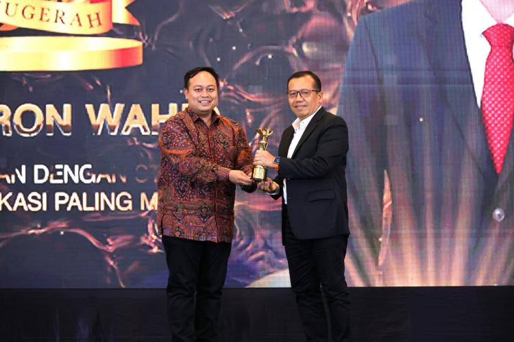 Kementerian ATR/BPN Terima Penghargaan dari INDOPOSCO atas Diseminasi Strategi Komunikasi yang Paling Masif