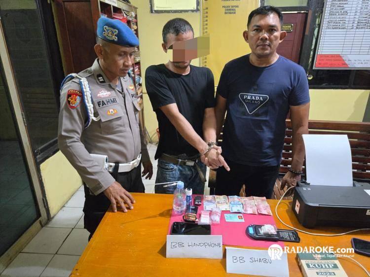 Polsek Tapung Tangkap Pelaku Narkoba di Tanjung Sawit, 8 Paket Sabu-sabu Ikut Diamankan