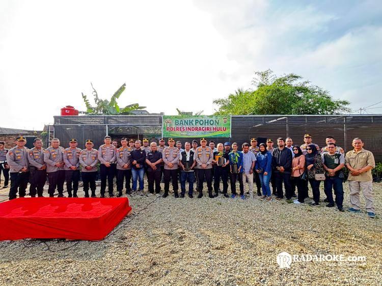 Kapolres Inhu Lounching Bank Pohon Program Kapolda Riau