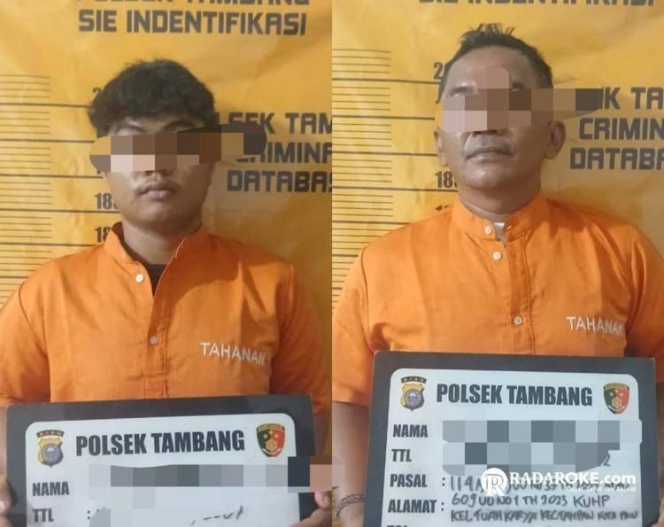 Polsek Tambang Tangkap Dua Pelaku Narkoba Jenis Sabu