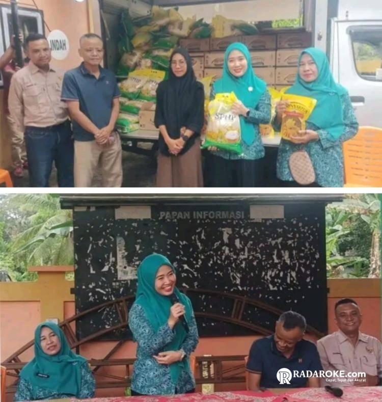 Ketua TP PKK Indragiri Hulu Gelar Pasar Pangan Murah Jelang Idul Fitri