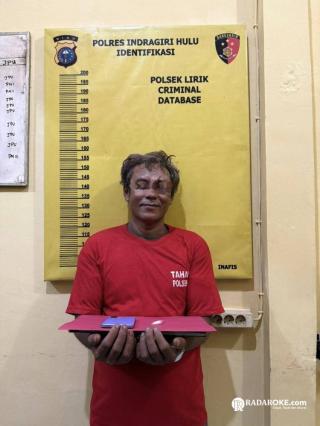 Simpan Sabu, Polsek Lirik Tangkap Warga Desa Pasir Inhu