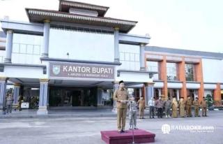 Bupati Indragiri Hulu Pimpin Apel Pasca Libur Idul Fitri 1447 H, Tekankan Hemat Energi dan Disiplin ASN