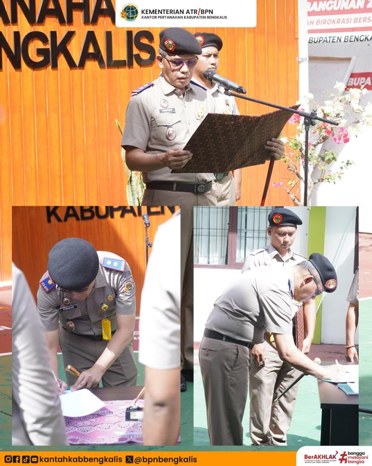 Pelantikan dan Pengambilan Sumpah Panitia Ajudikasi PTSL Bengkalis Perkuat Komitmen Pelayanan Pertanahan