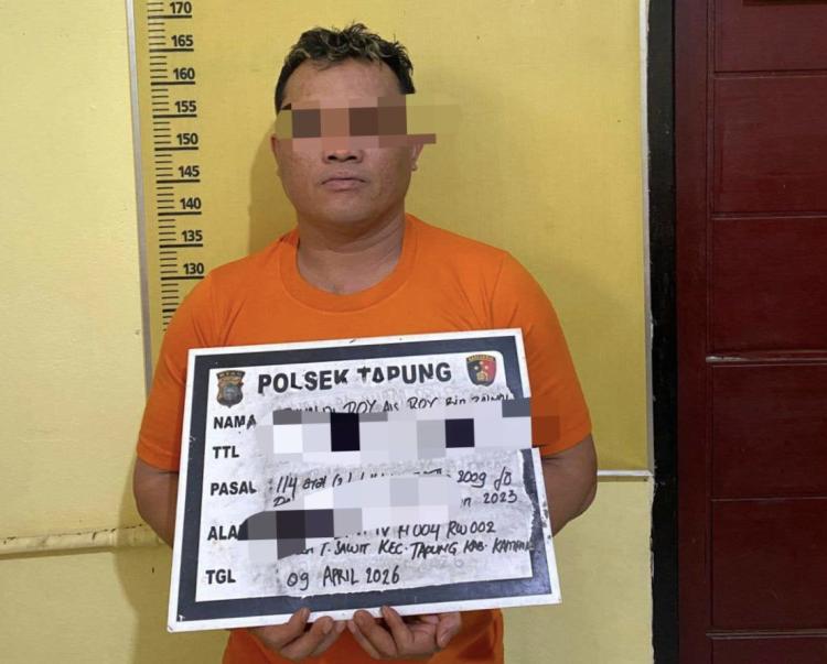 Polsek Tapung Tangkap Warga Tanjung Sawit, Sita Shabu 38,94 Gram