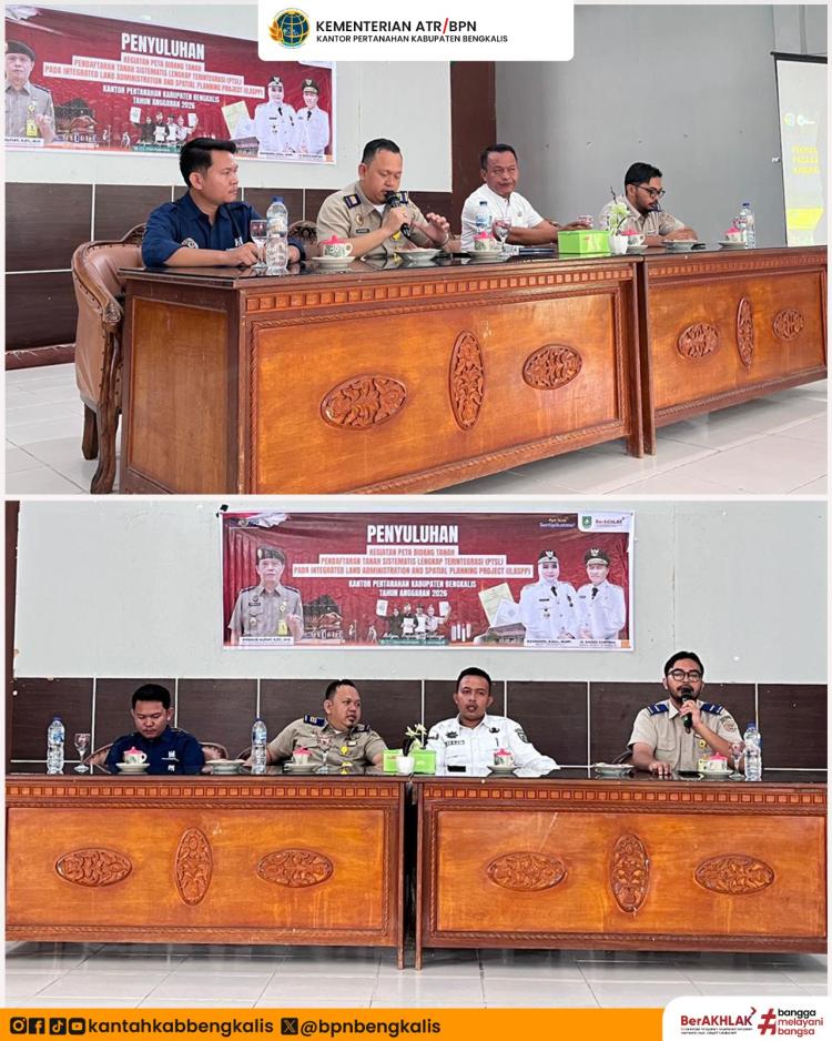 Penyuluhan Peta Bidang Tanah PTSL 2026 Digelar di Rupat Utara