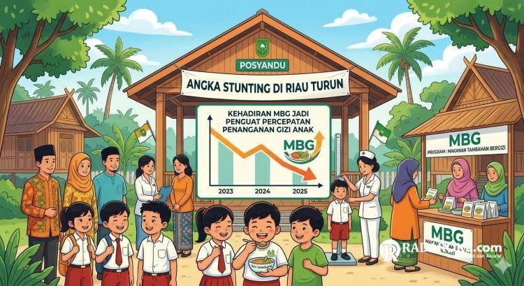 Stunting Riau Turun, Kehadiran MBG Jadi Penguat Percepatan Penanganan Gizi Anak