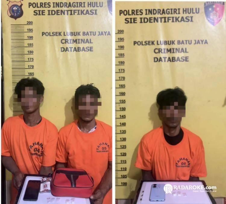 Polsek LBJ Ungkap Kasus Narkoba di Kecamatan Pasir Penyu, Hasilnya Tiga Tersangka Dibekuk