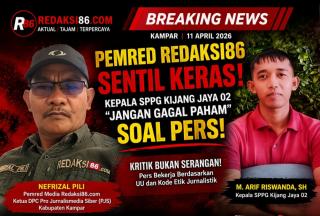 Pemred Redaksi86 Tegas: Media Bekerja Berdasarkan Fakta, Bukan Kepentingan