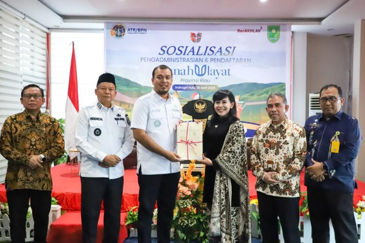 BPN Riau Gelar Sosialisasi Pendaftaran Tanah Ulayat di Indragiri Hulu