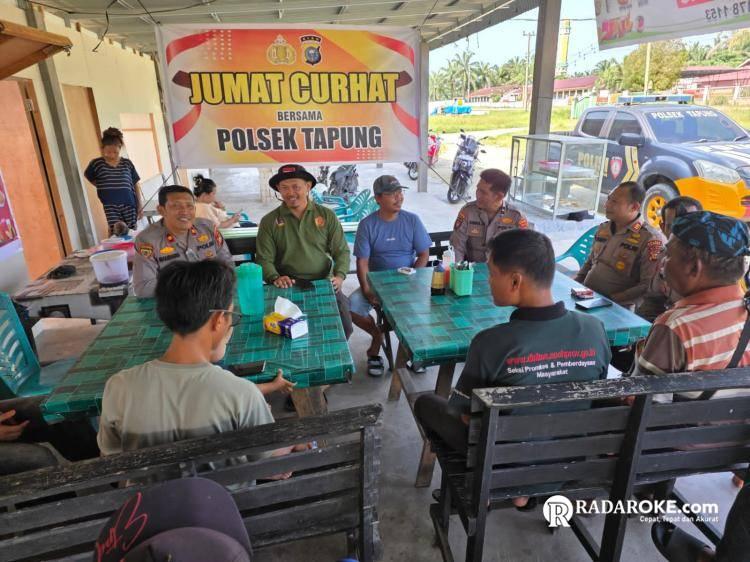 Polsek Tapung Gelar "Jumat Curhat" Keluhan Warga Akan Ditindaklanjuti