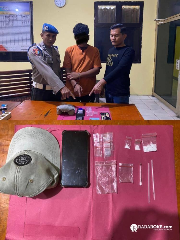 Polsek Tapung Ungkap Kasus Narkotika Jenis Sabu, Satu Pengedar Diamankan
