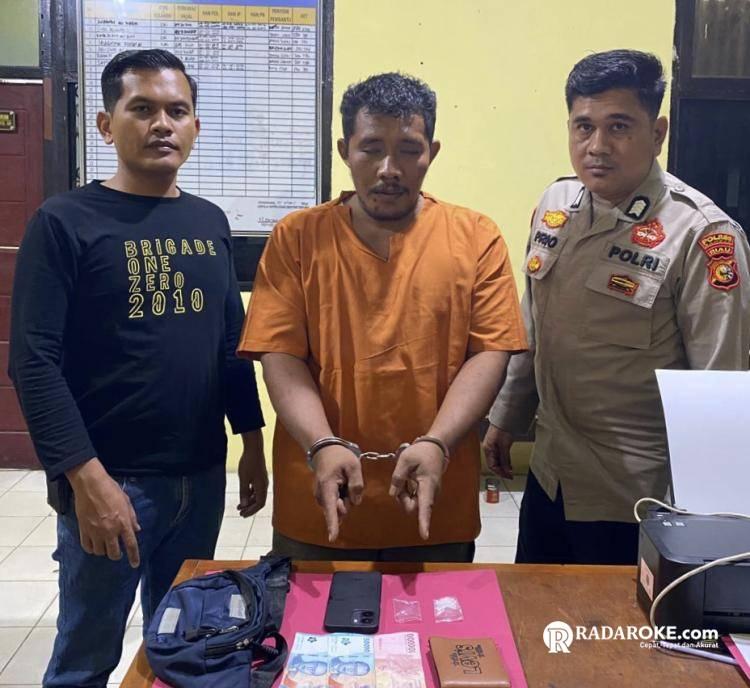 Diduga Edarkan Sabu, Pria di Sungai Putih Dibekuk Tim Opsnal Polsek Tapung 