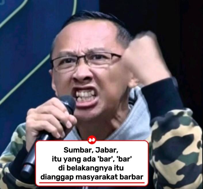 Sebut Sumbar, Jabar Daerah Berakhiran Bar Itu Barbar, Abu Janda Dipolisikan