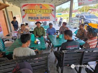 Polsek Tapung Gelar "Jumat Curhat" Keluhan Warga Akan Ditindaklanjuti