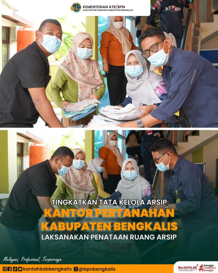 Semangat Gotong Royong Warnai Kantor Pertanahan Kabupaten Bengkalis dalam Gerakan Nasional Indonesia ASRI