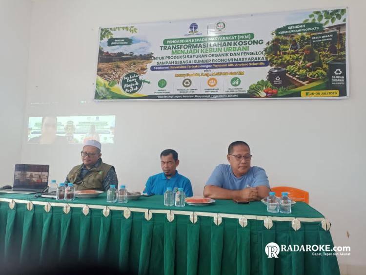 Yayasan Anotero scientific - UT Pekanbaru Gelar PKM Bahas Transformasi Lahan Kosong Jadi Kebun Urbani