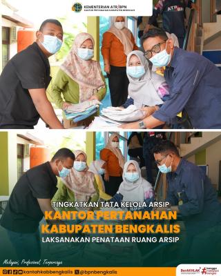 Semangat Gotong Royong Warnai Kantor Pertanahan Kabupaten Bengkalis dalam Gerakan Nasional Indonesia ASRI