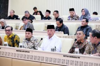 Menteri Nusron Laporkan Realisasi Anggaran Kementerian ATR/BPN Tahun 2025 kepada Komisi II DPR RI