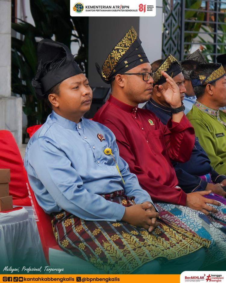 Kantor Pertanahan Kabupaten Bengkalis Hadiri Upacara Hari Jadi ke-69 Provinsi Riau