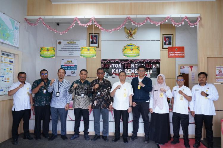 Kantor Pertanahan Kabupaten Bengkalis Gelar Ekspos Data dan Perencanaan Kerja Sama Penanganan Akses Reforma Agraria 2026